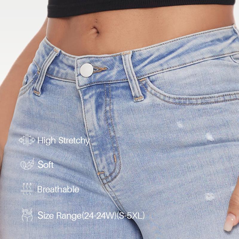 Zenaviva™ Stretchy Wide-Leg Jeans