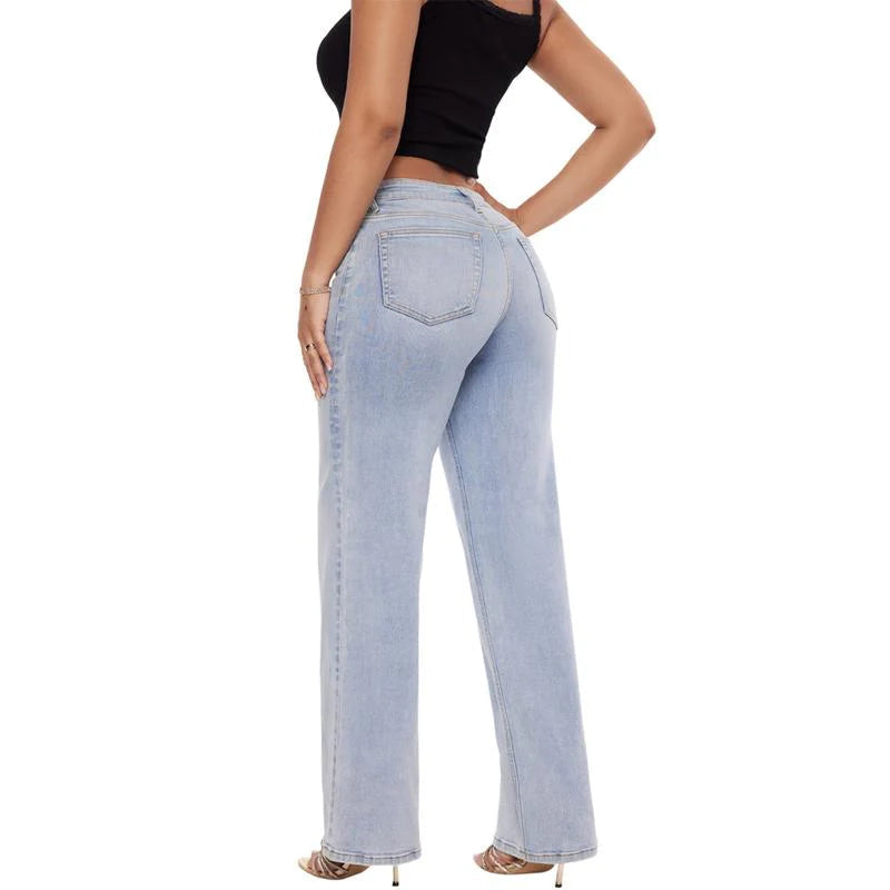 Zenaviva™ Stretchy Wide-Leg Jeans