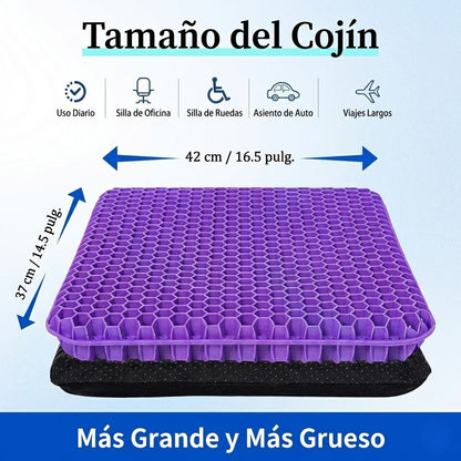 Zenaviva™ Cojín de Asiento de Gel Doble Capa