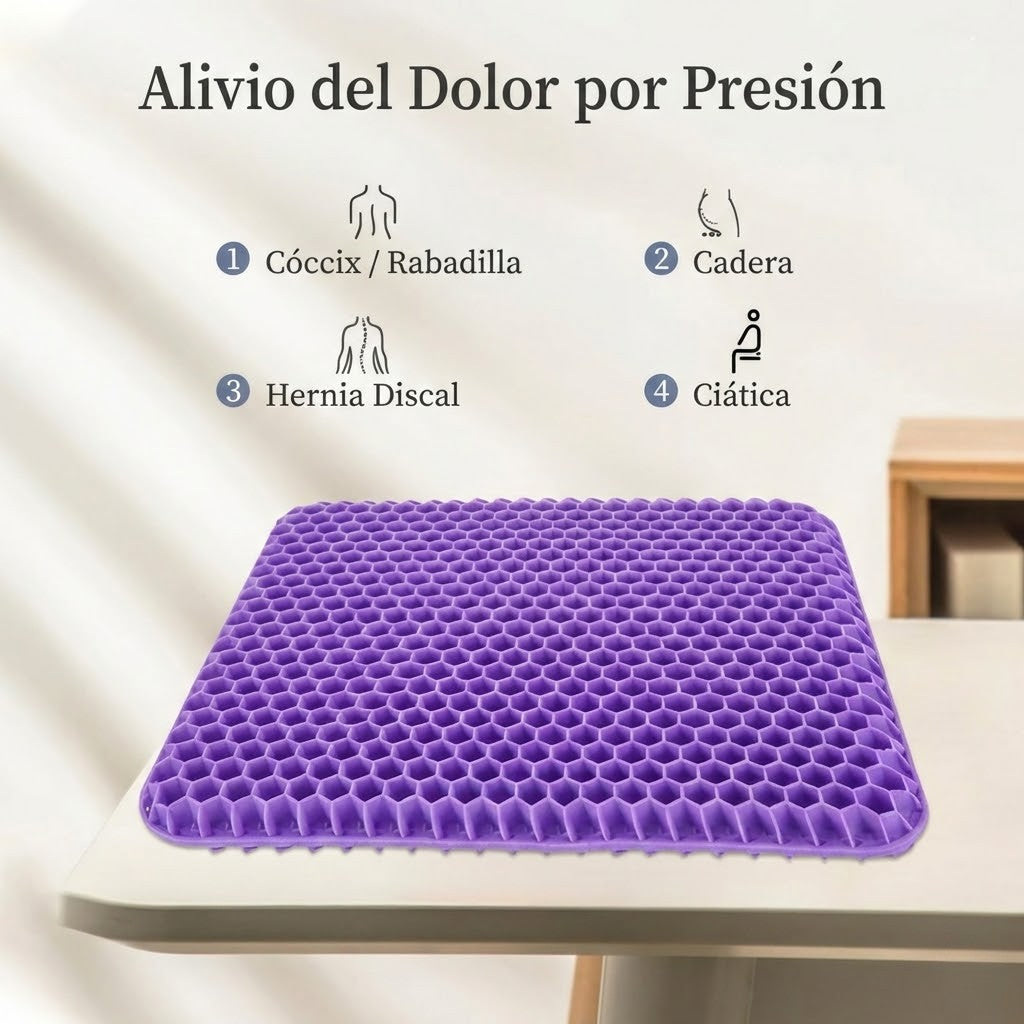 Zenaviva™ Cojín de Asiento de Gel Doble Capa
