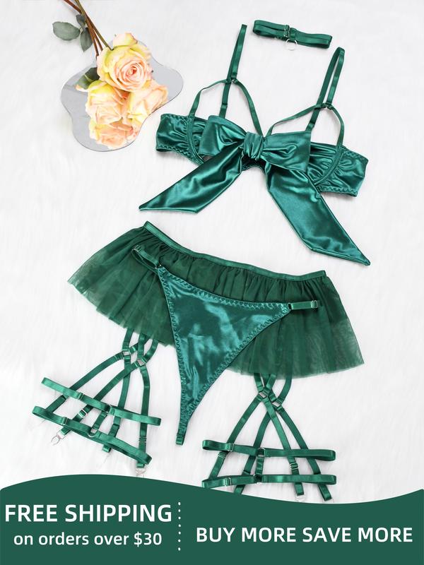 Zenaviva™ Silk Christmas Bow Lingerie