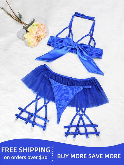 Zenaviva™ Silk Christmas Bow Lingerie