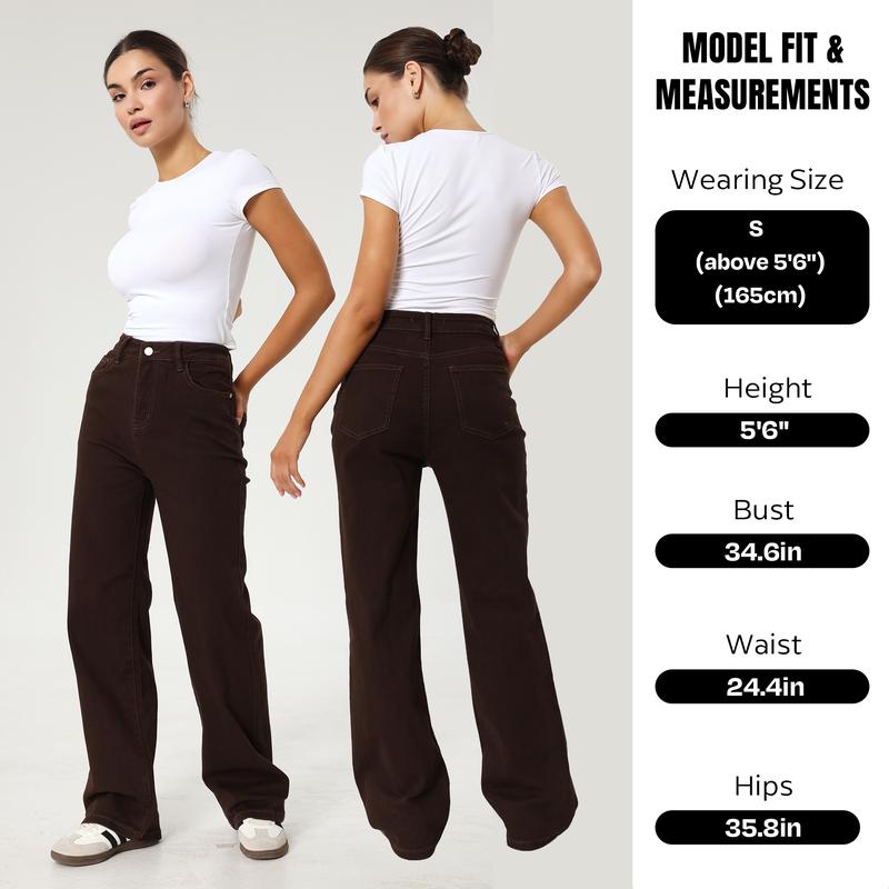 Vaqueros elásticos de pierna ancha Zenaviva™