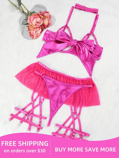 Zenaviva™ Silk Christmas Bow Lingerie