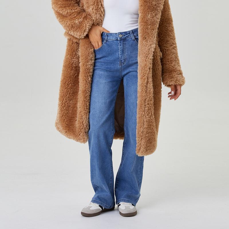 Vaqueros elásticos de pierna ancha Zenaviva™