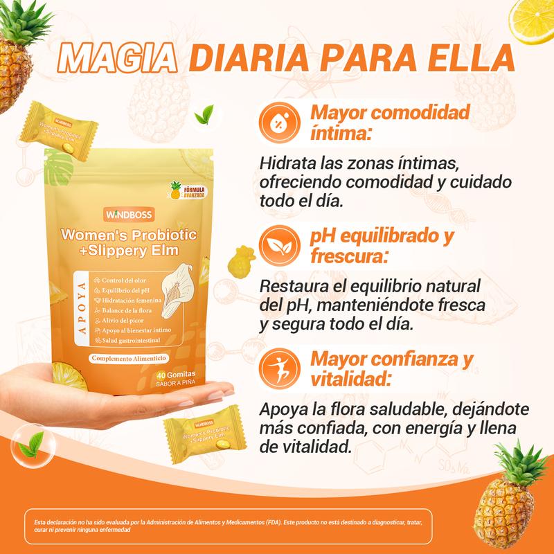 Zenaviva™ Gomitas Probióticas para la Mujer + Olmo Resbaladizo