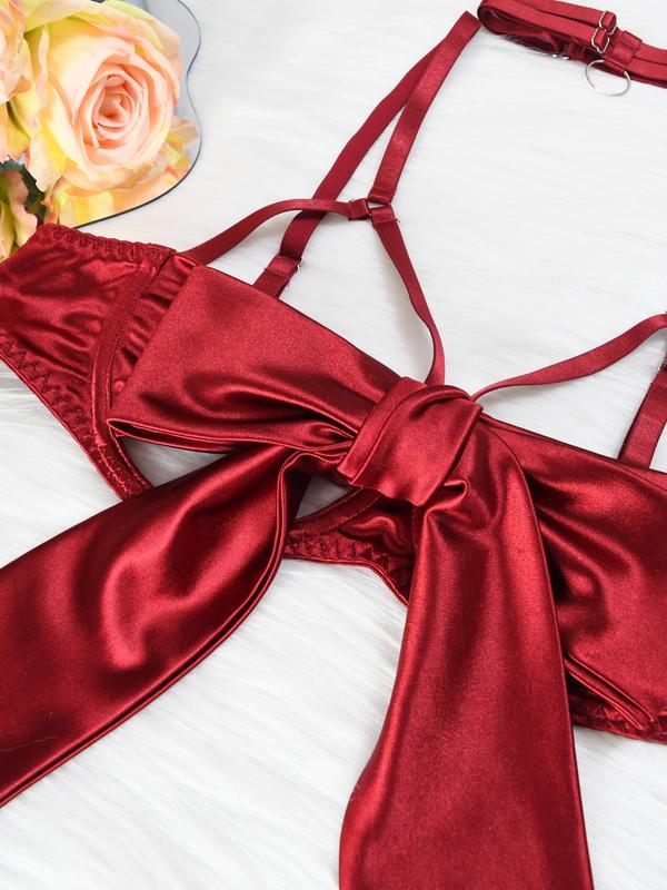 Zenaviva™ Silk Christmas Bow Lingerie