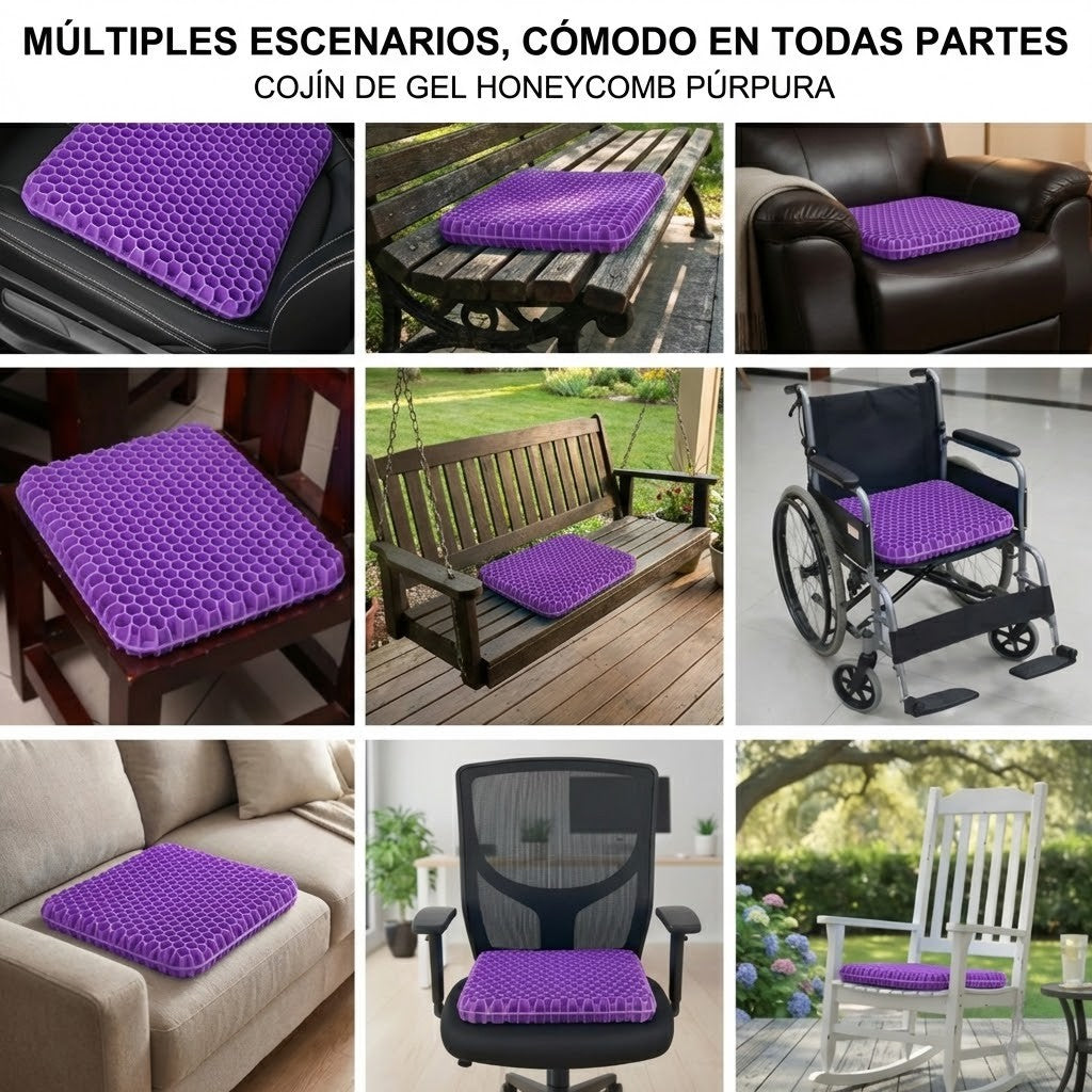 Zenaviva™ Cojín de Asiento de Gel Doble Capa