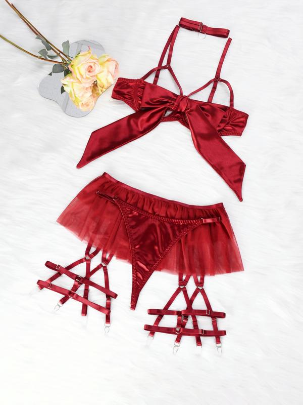 Zenaviva™ Silk Christmas Bow Lingerie