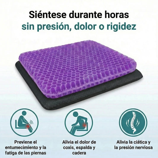 Zenaviva™ Cojín de Asiento de Gel Doble Capa