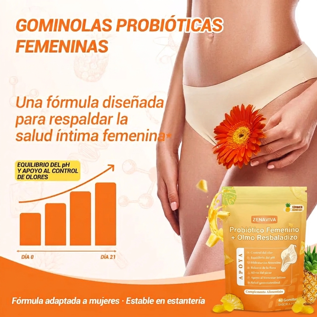 Zenaviva™ Women's Probiotic + Slippery Elm Gummies