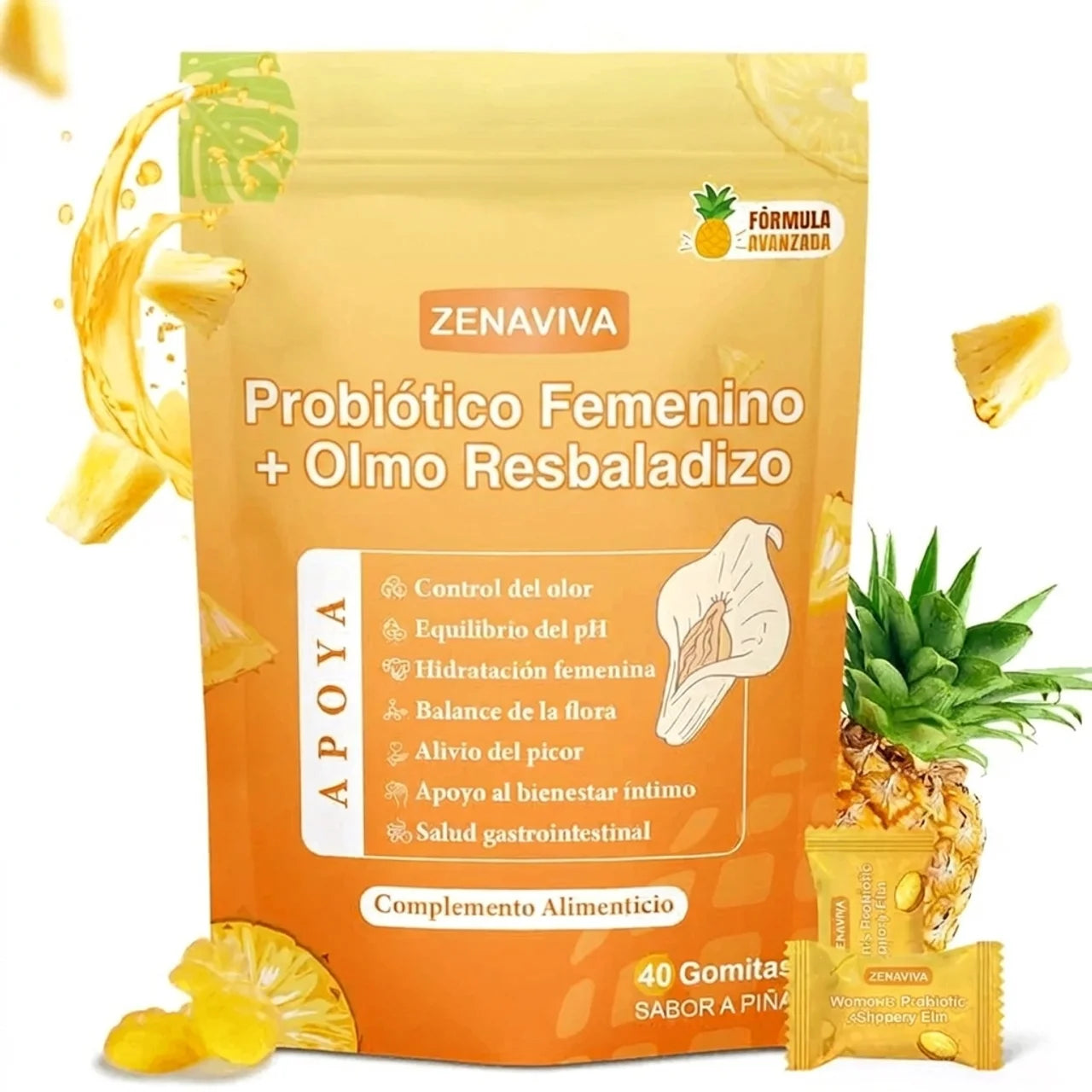 Zenaviva™ Women's Probiotic + Slippery Elm Gummies